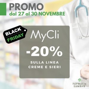 NOVEMBRE 2024 PROMO BLACK FRIDAY MyCli farmacia lambro